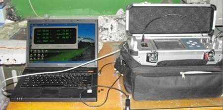 Kabel RS232 dengan PC dan analyzer
