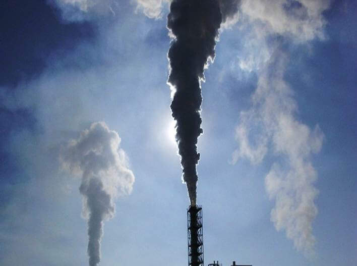 cerobong asap pabrik industri nol emisi di india