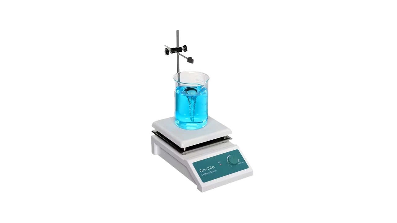 ENVILIFE CB-4BCMS Pengaduk magnetik berbahan keramik dengan pemanas