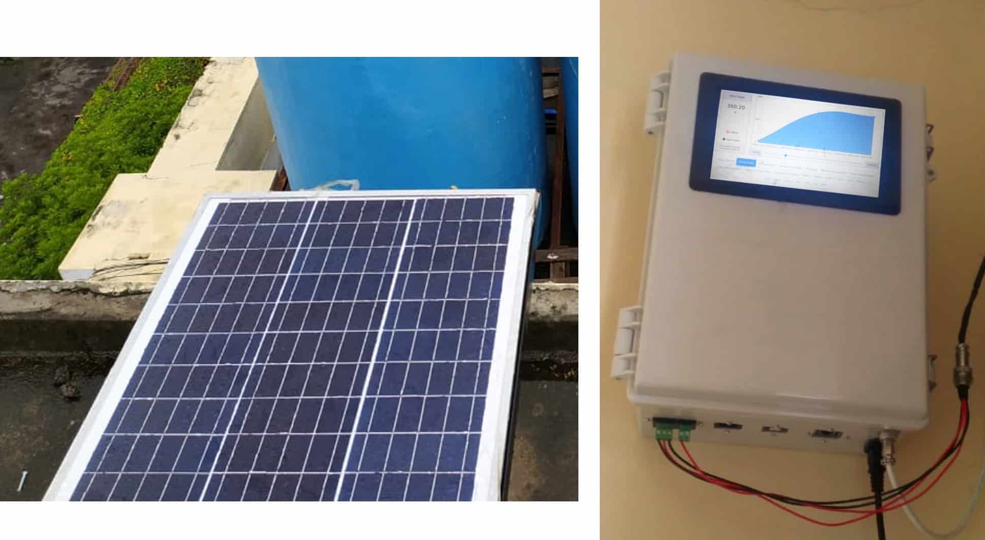 Jual Air Quality Weather Monitoring System (AQWMS-Pro) Murah 5 panel surya data logger aqwms pro